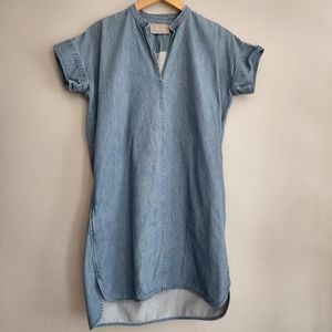 Everlane denim shift sheath dress size 00